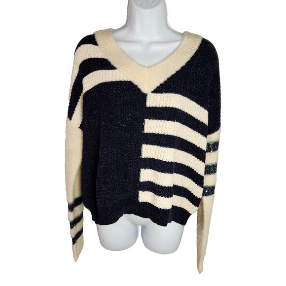 Park Life Stripped Knitted Sweater Women's XL (Measured) - Picture 1 of 5